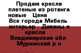 Продам кресла плетеные из ротанга новые › Цена ­ 15 000 - Все города Мебель, интерьер » Диваны и кресла   . Владимирская обл.,Муромский р-н